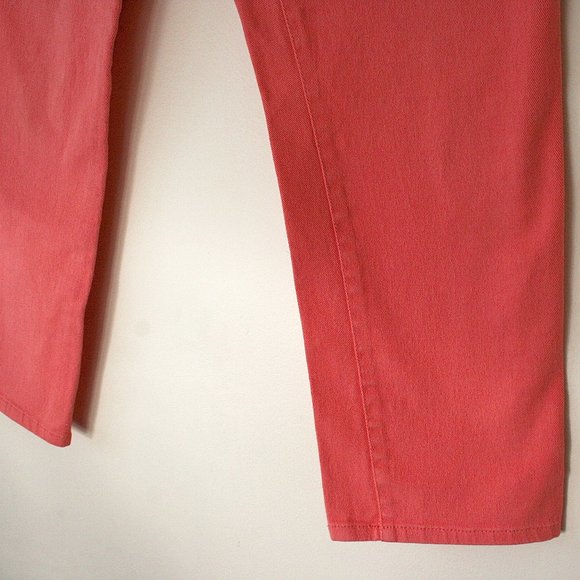 Lauren Jeans Premium Ankle Cropped Coral Jeans Mid Rise Size 10 - Picture 4 of 8